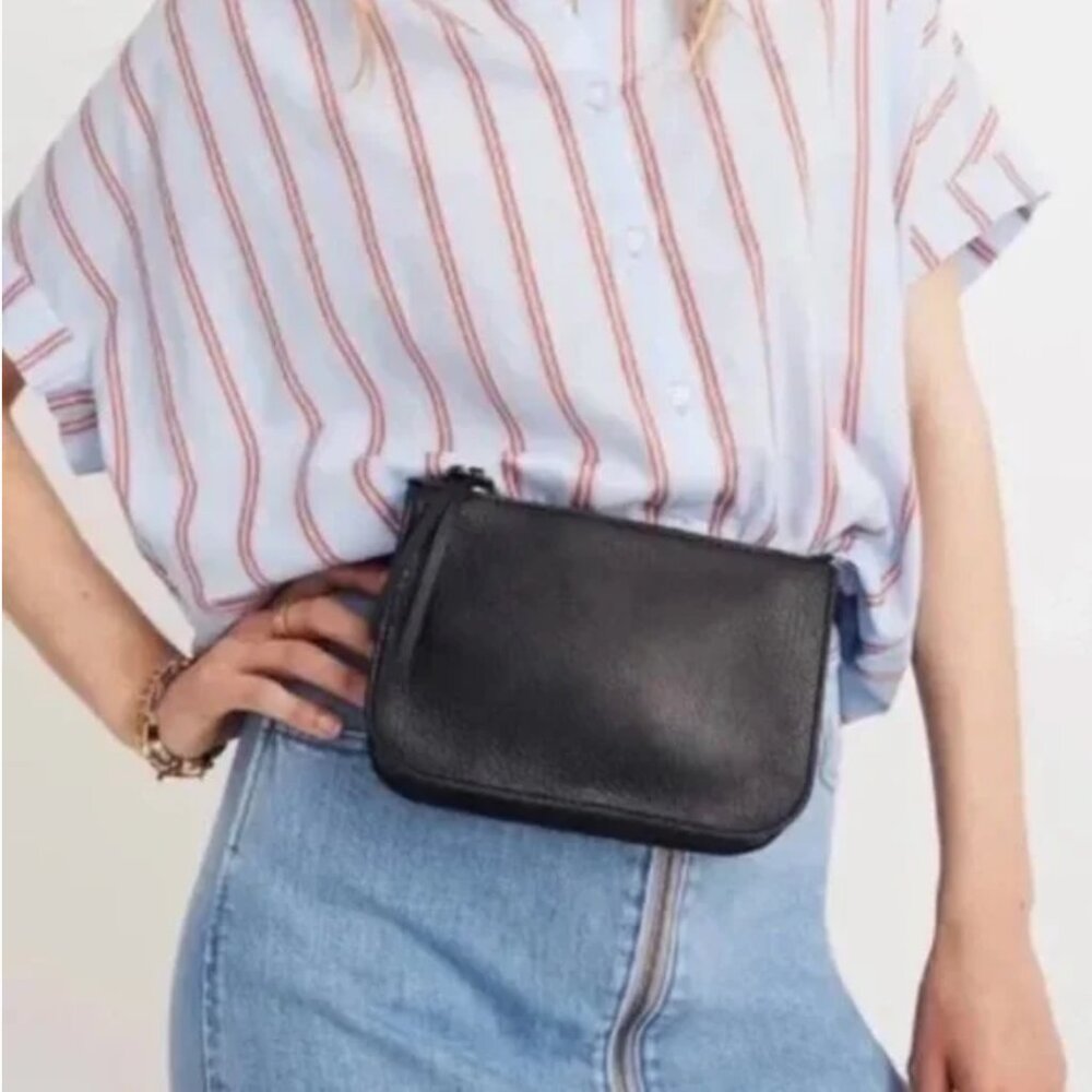 Madewell The Simple Pouch Fanny Pack in Black